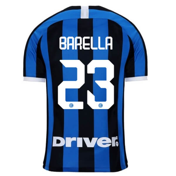 Camiseta Inter De Milán NO.23 Barella Replica Primera Ropa 2019/20 Azul